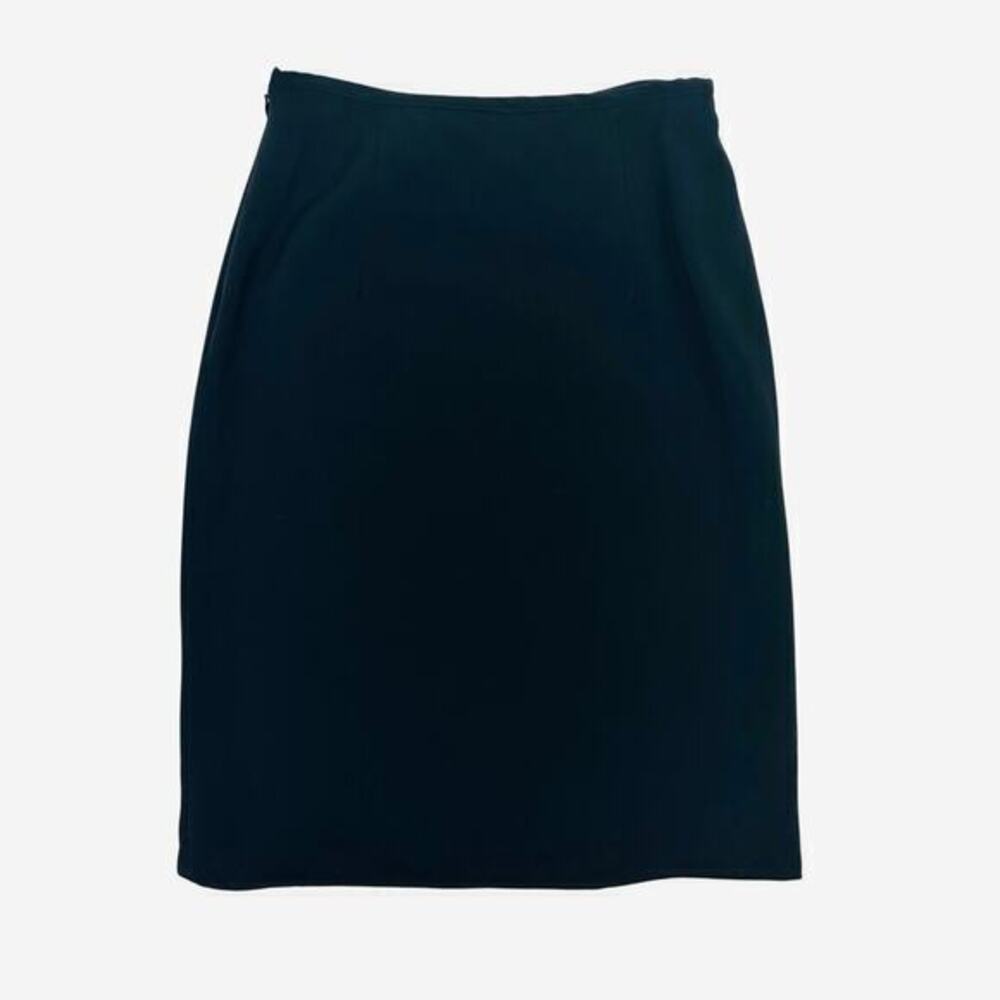 Max Mara Pencil Skirt Size 8 Black Business Casual Preppy Career Office - Picture 2 of 2